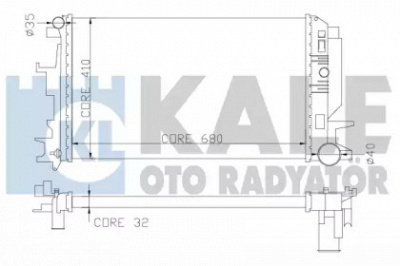 KALE OTO RADYATOR 373900 -  Радиатор, охлаждение двигателя